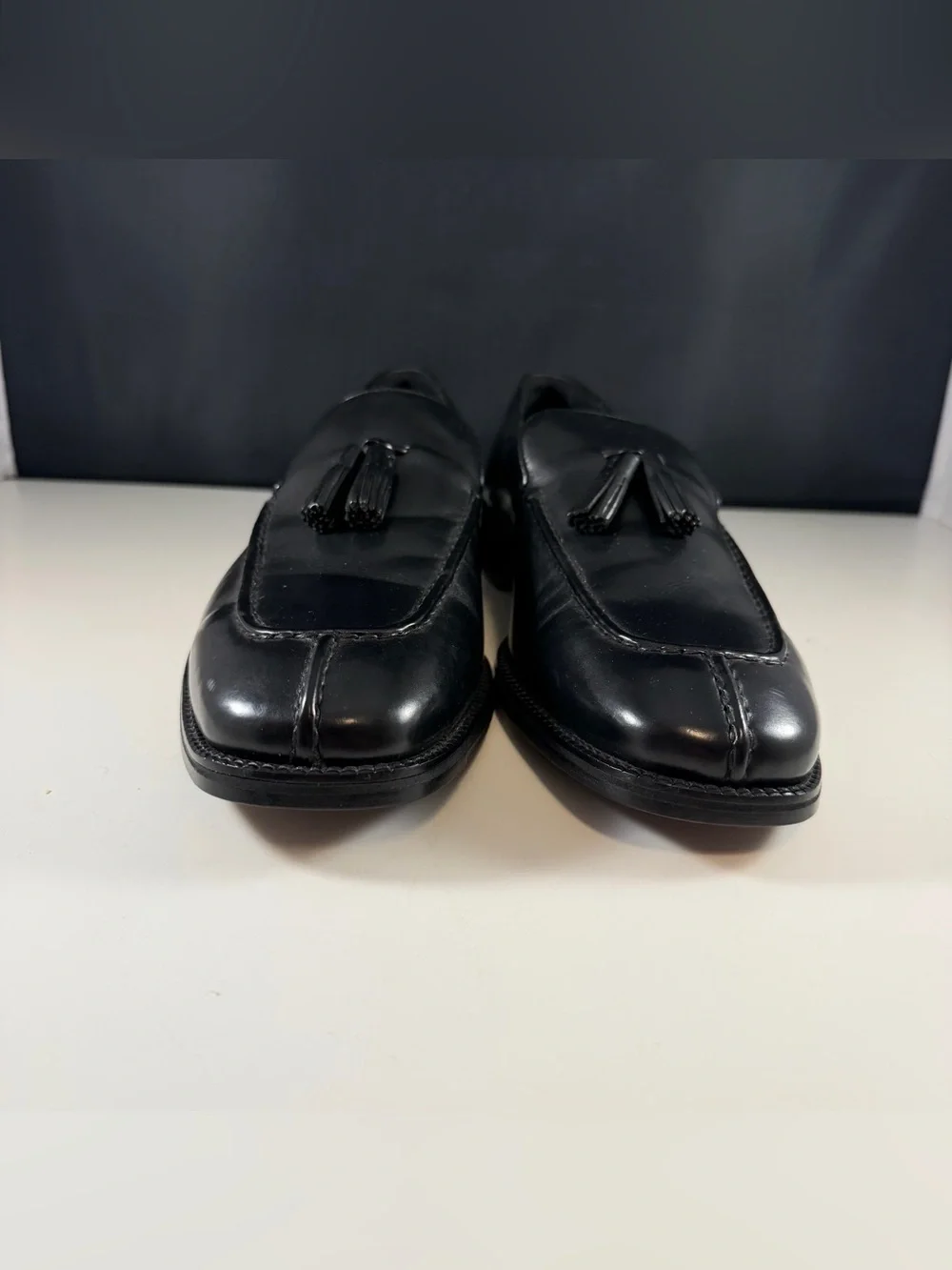 Cole Haan City Mens Black Leather Tassel Loafers- Size 10.5 C- New No Box (Read)